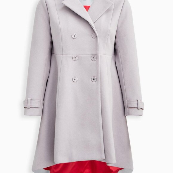 TORRID Hi-Lo Double Breasted Coat Size 2 - Picture 3 of 17